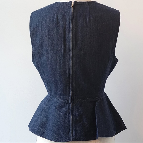 Theory denim peplum top SZ L - Picture 3 of 6